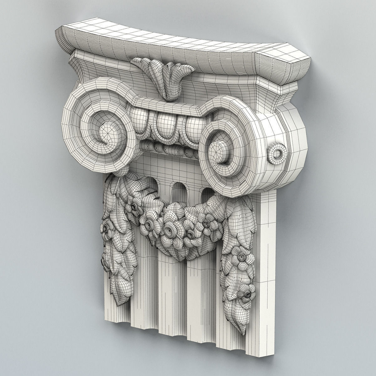 Column Capital 004 3D model_7
