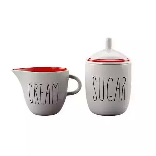 2 Piece Creamer And Sugar Bowl Set