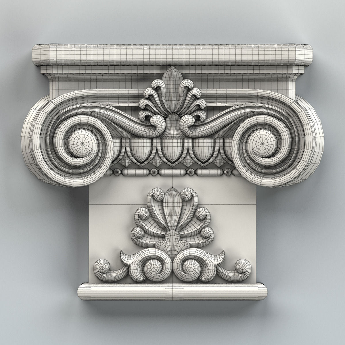Column Capital 007 3D model_5
