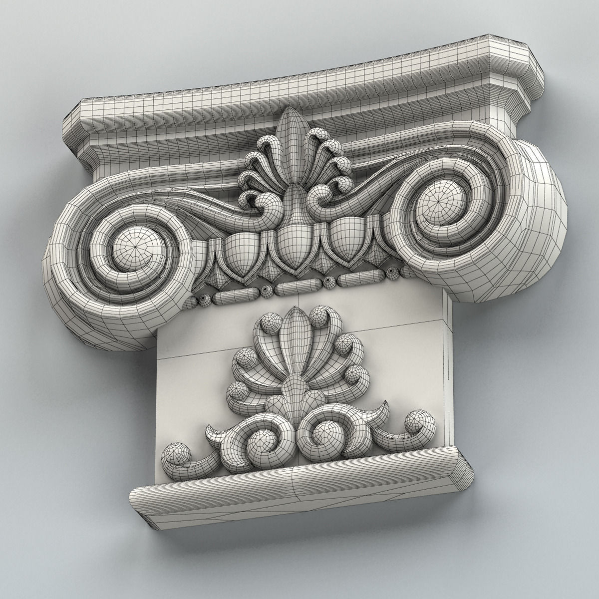 Column Capital 007 3D model_7