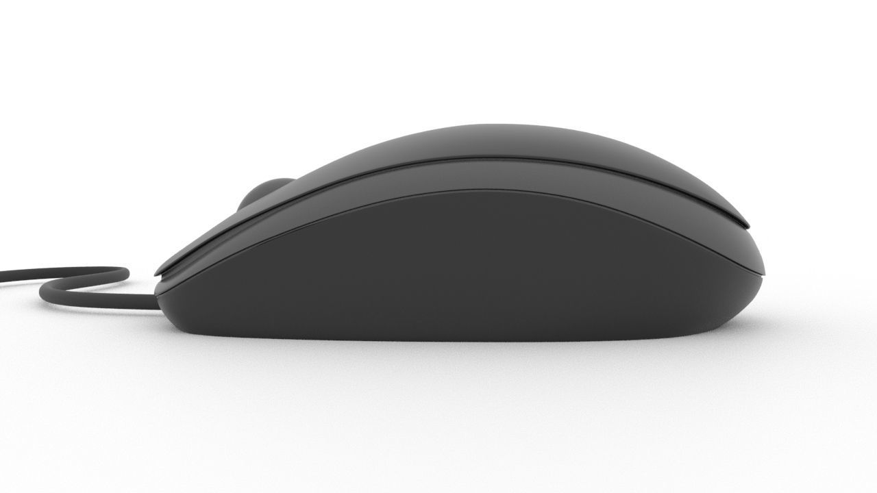 Computer Mouse Low-poly 3D model_6