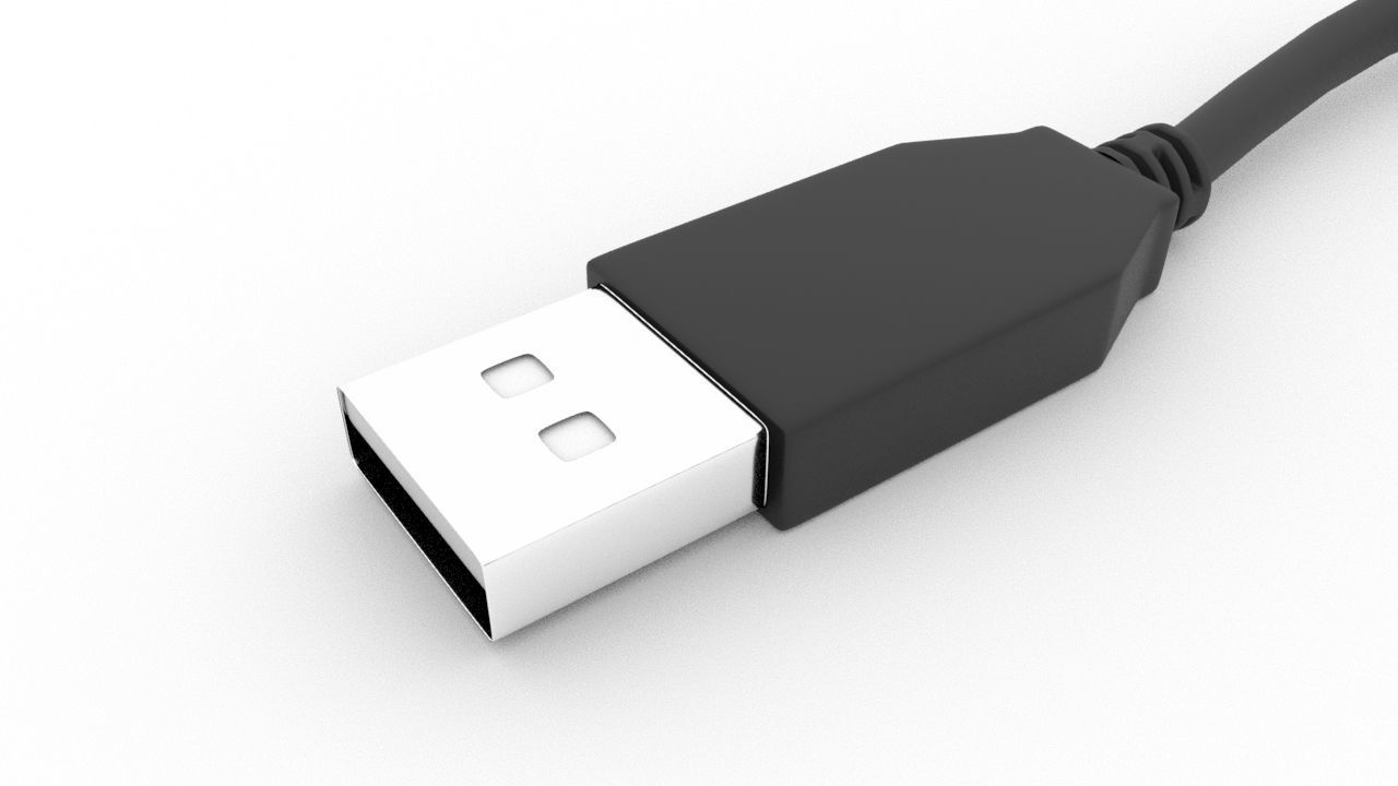 Computer Mouse Low-poly 3D model_4