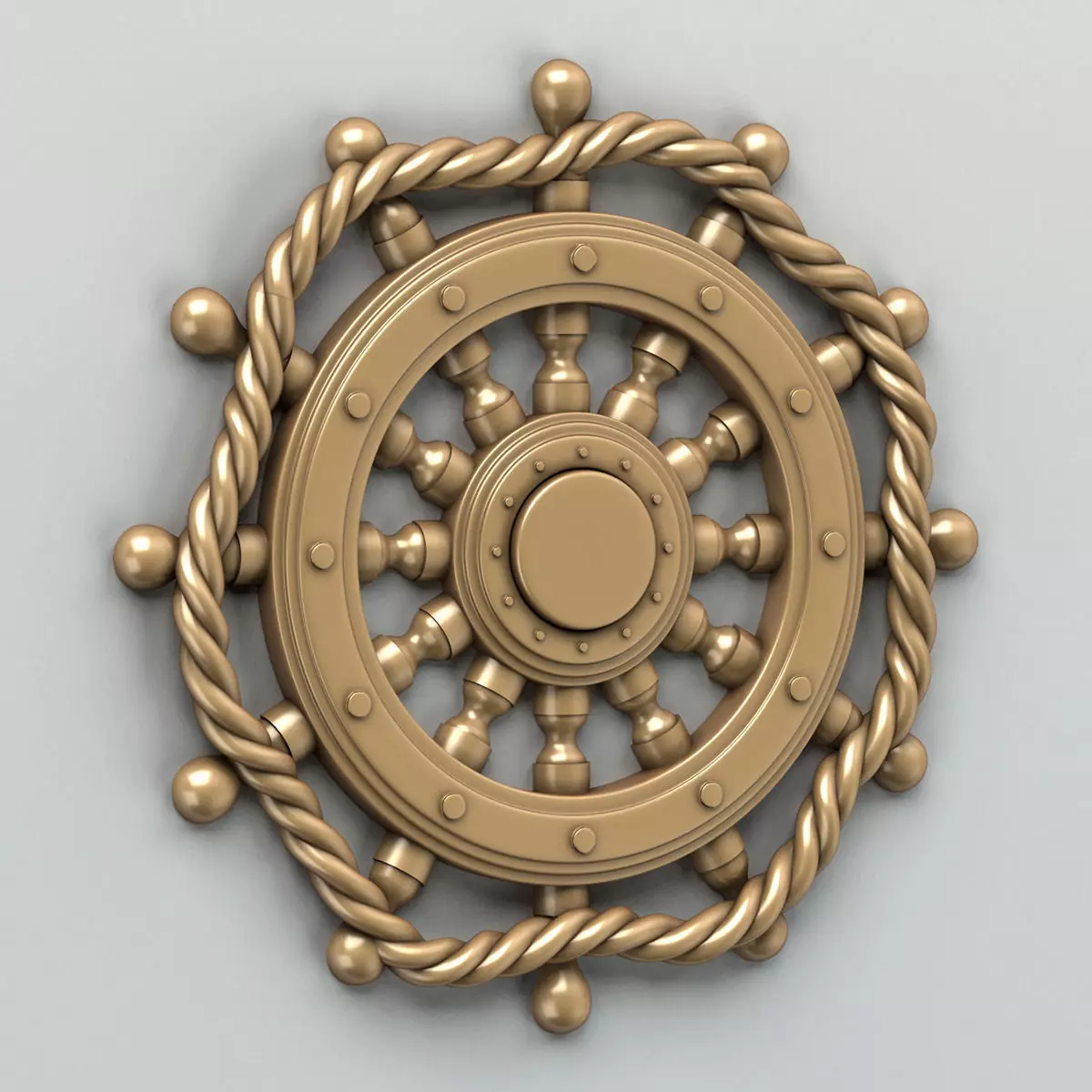 Carved decor central 003 3D model_0