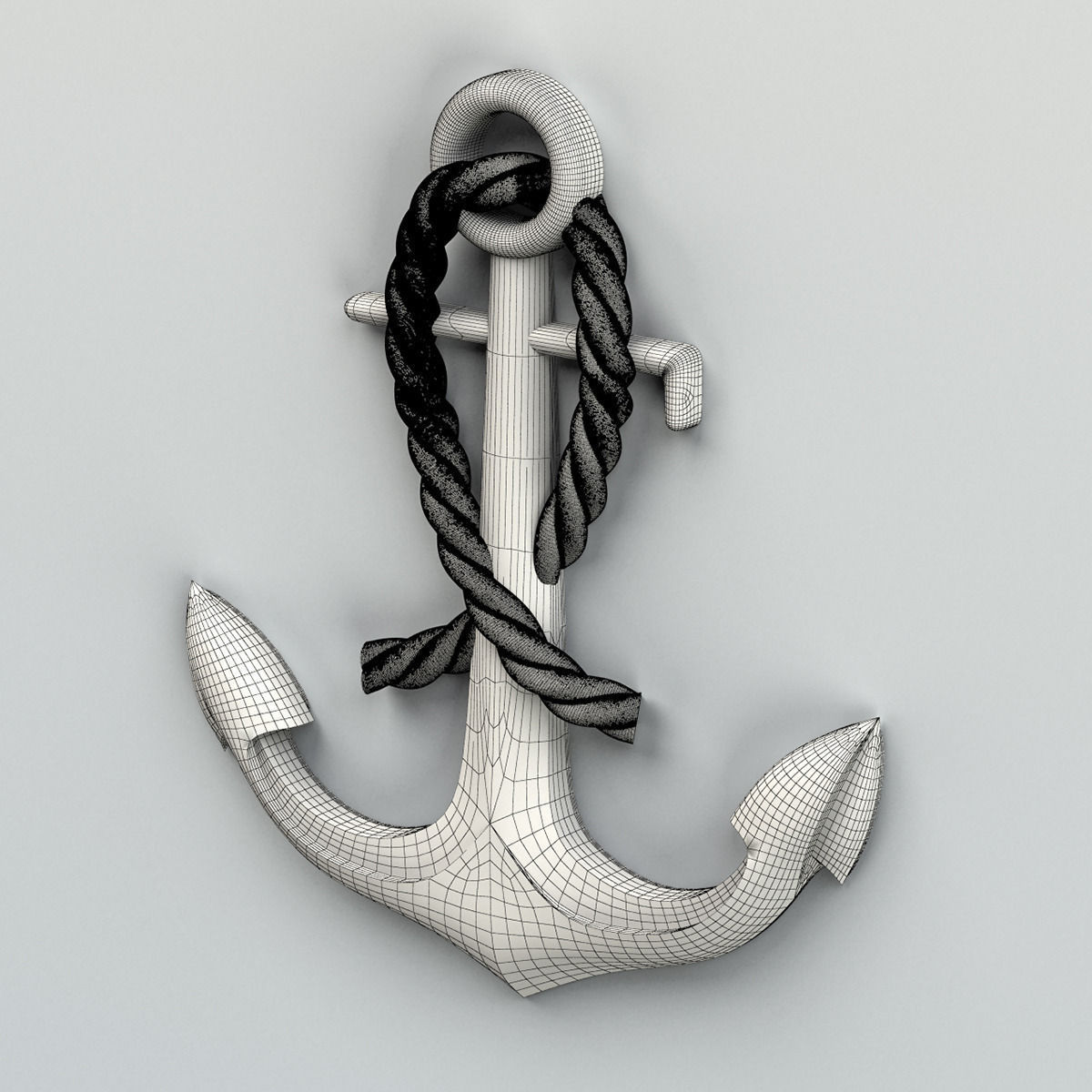 Carved decor central 004 3D model_6