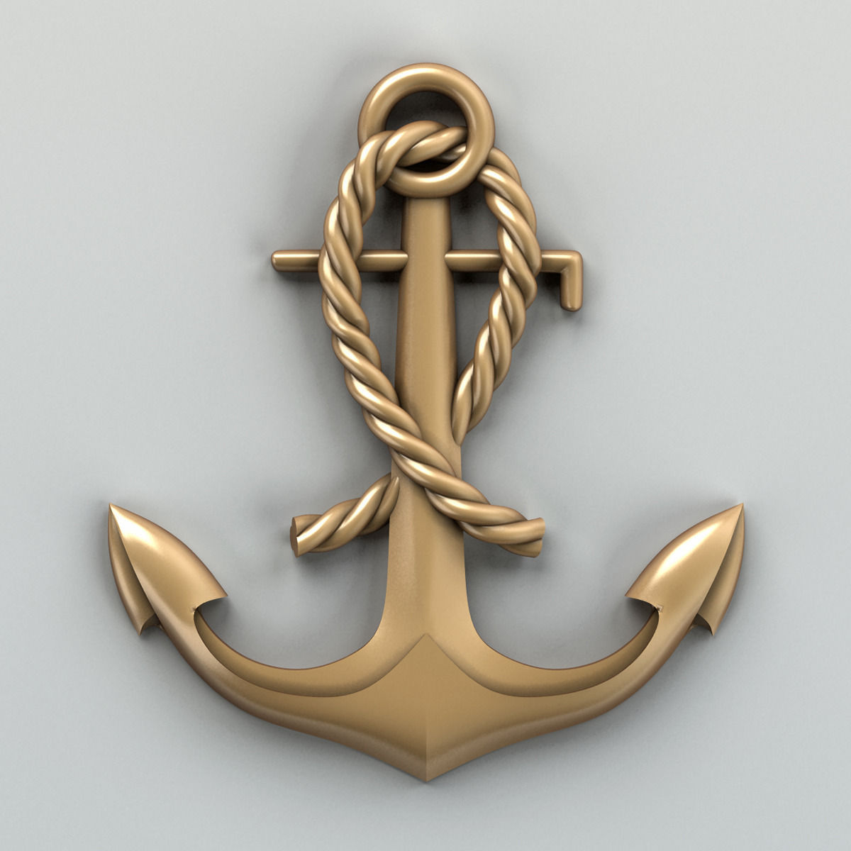 Carved decor central 004 3D model_1