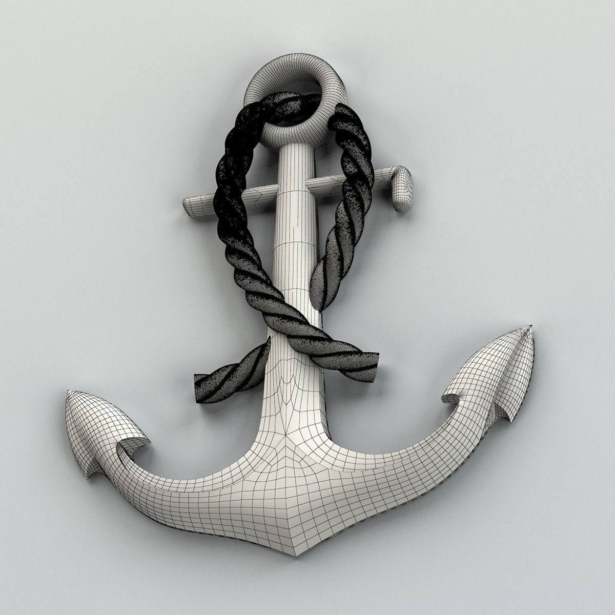 Carved decor central 004 3D model_7