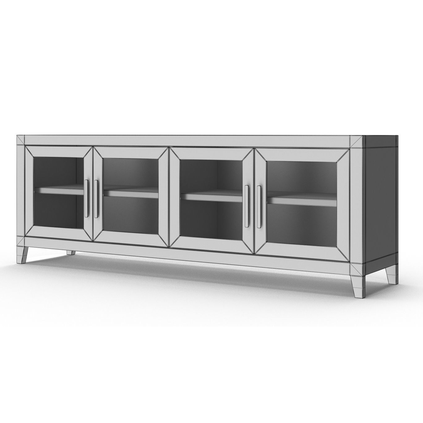 Restoration Hardware Media Console 3D model_2