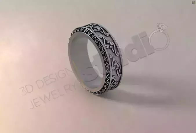 Ring with special design on it 3d model