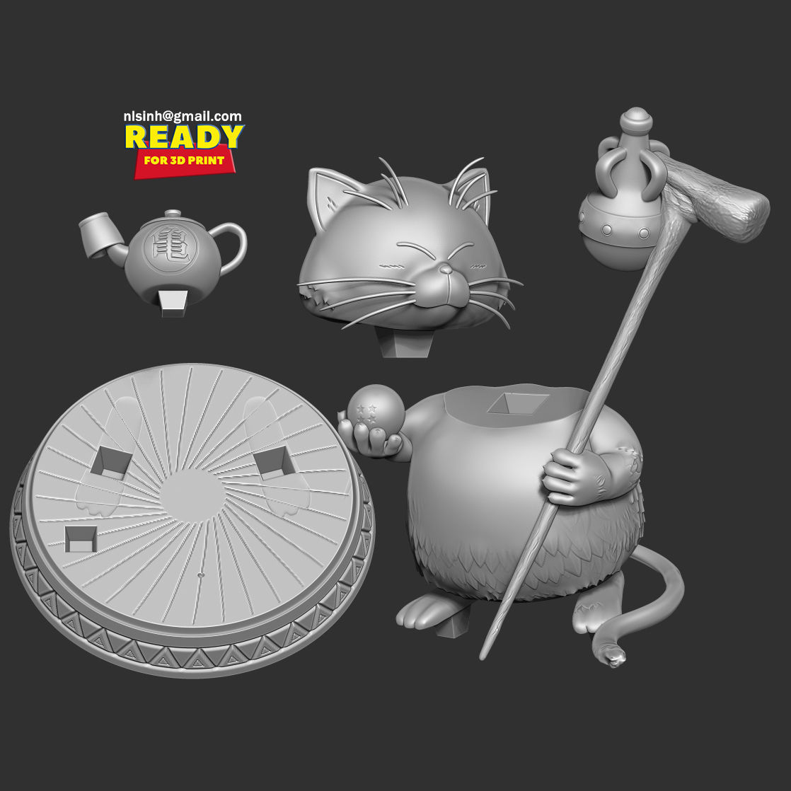 Korin - Dragon Ball Fanart 3D print model_2