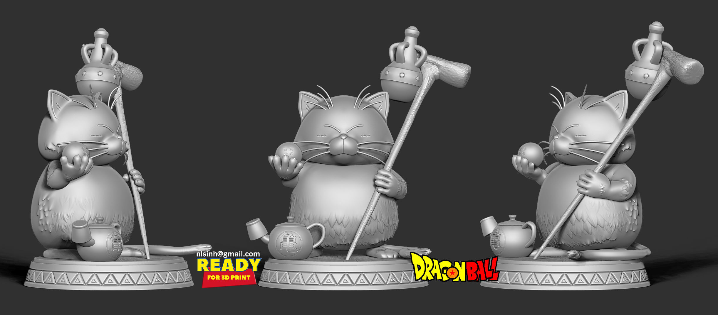 Korin - Dragon Ball Fanart 3D print model_4