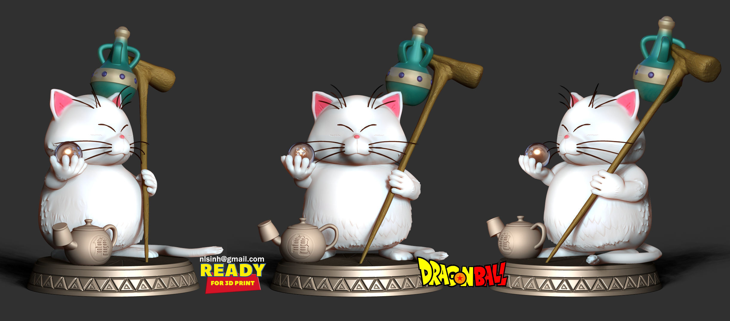 Korin - Dragon Ball Fanart 3D print model_1
