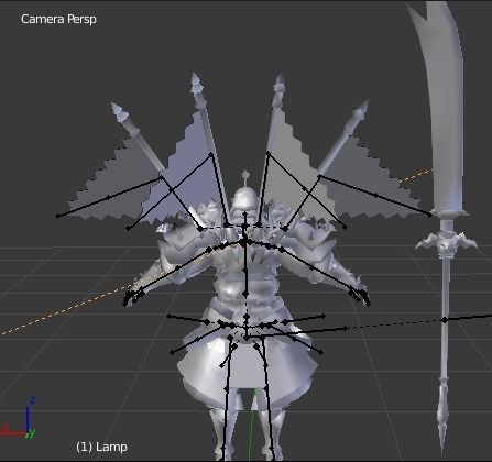 AnLyang 3d model warrior Low-poly 3D model_7