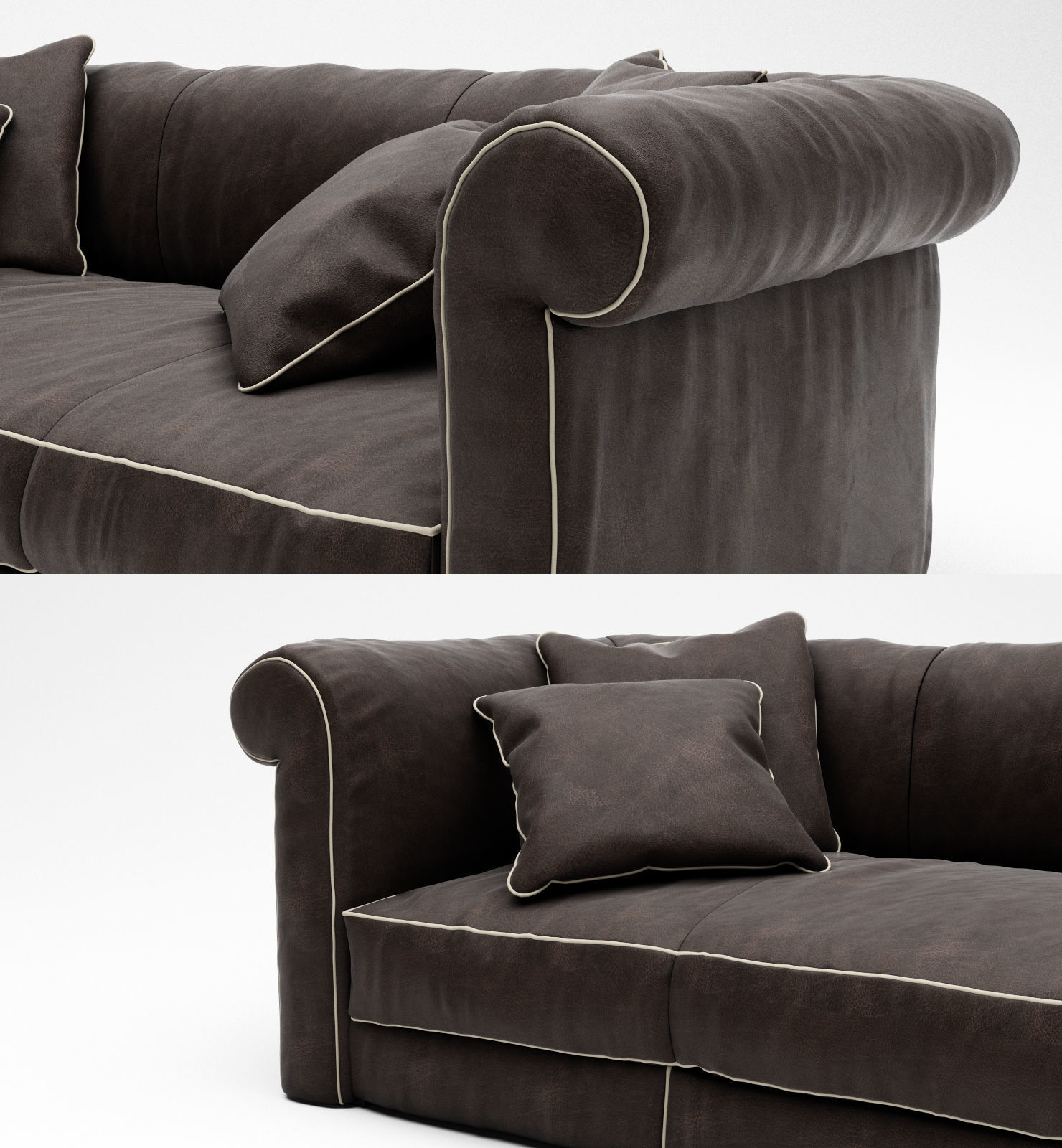 Baxter Alfred Soft Sofa 3D model_2