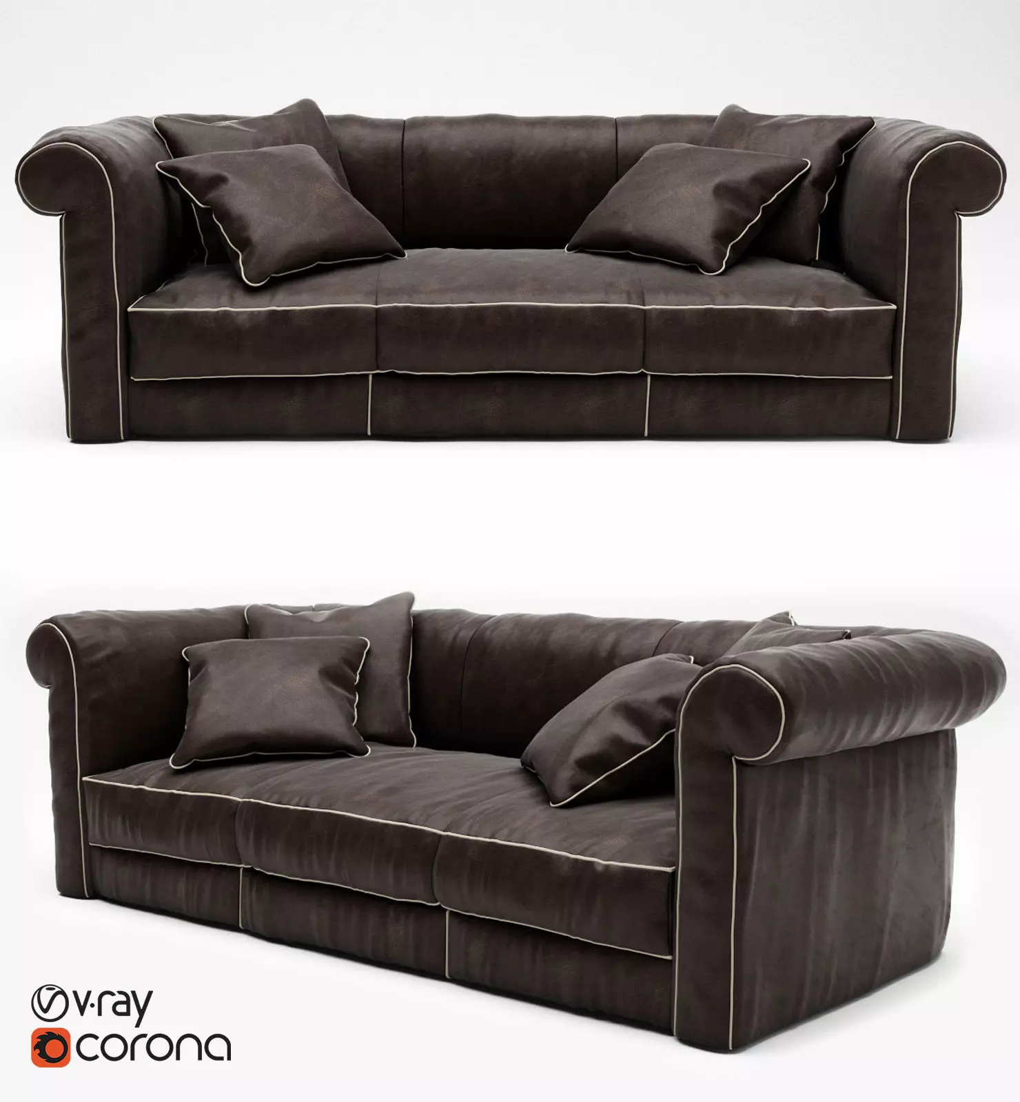 Baxter Alfred Soft Sofa 3D model_0
