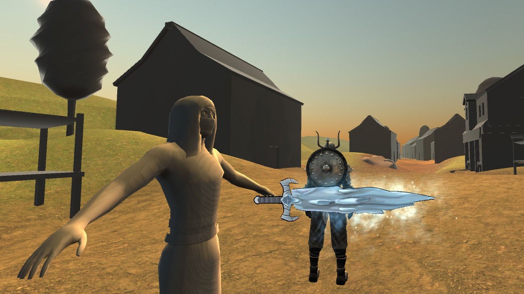 Ice Sword Low-poly 3D model_4