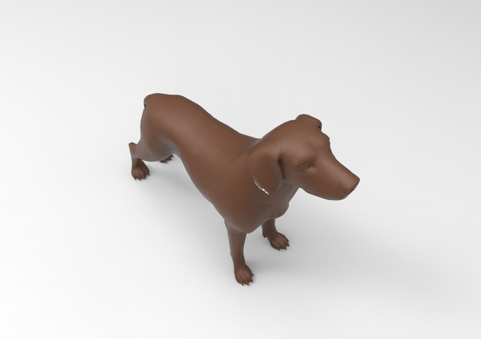 dog labrador 3D print model_7