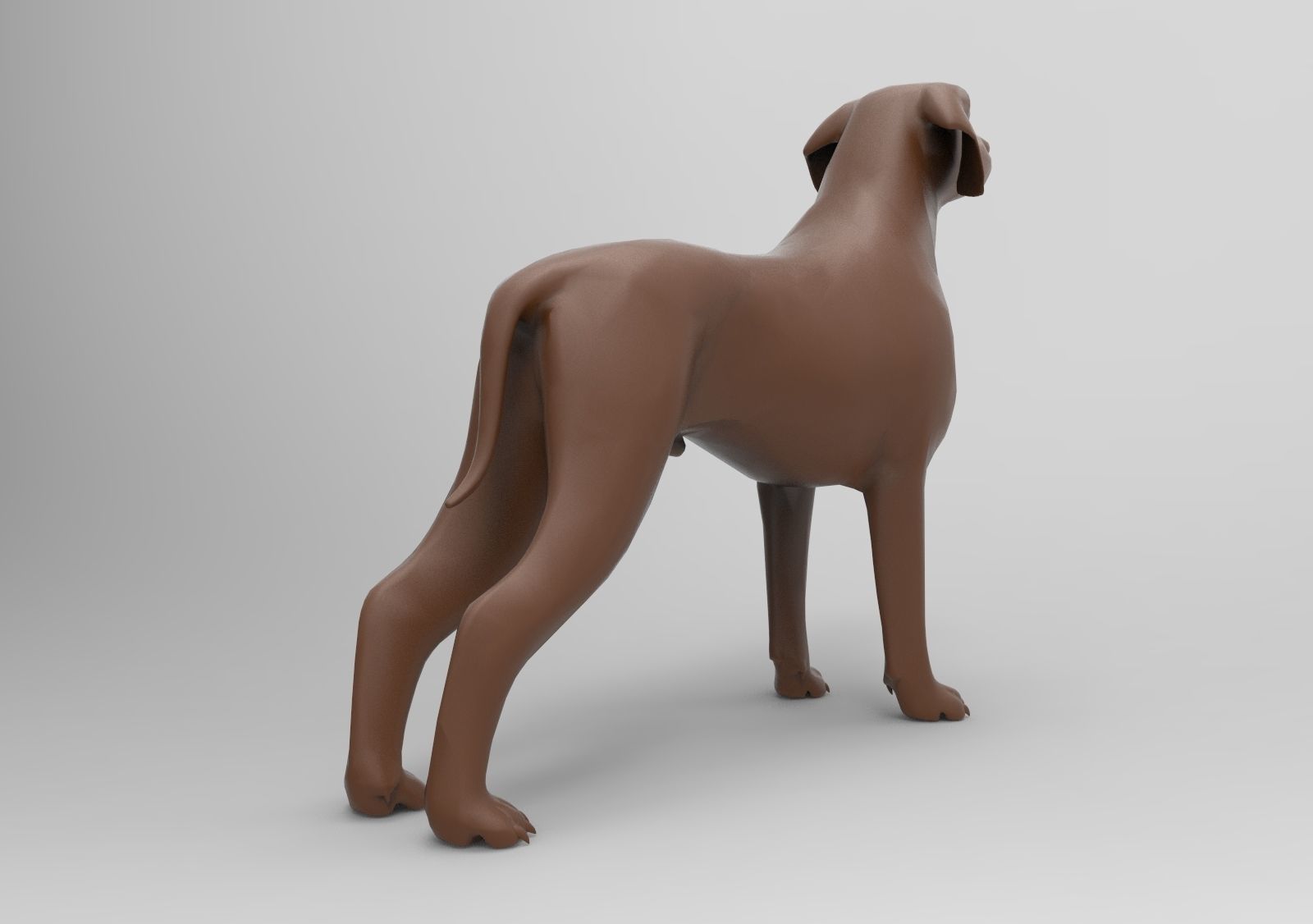 dog labrador 3D print model_4