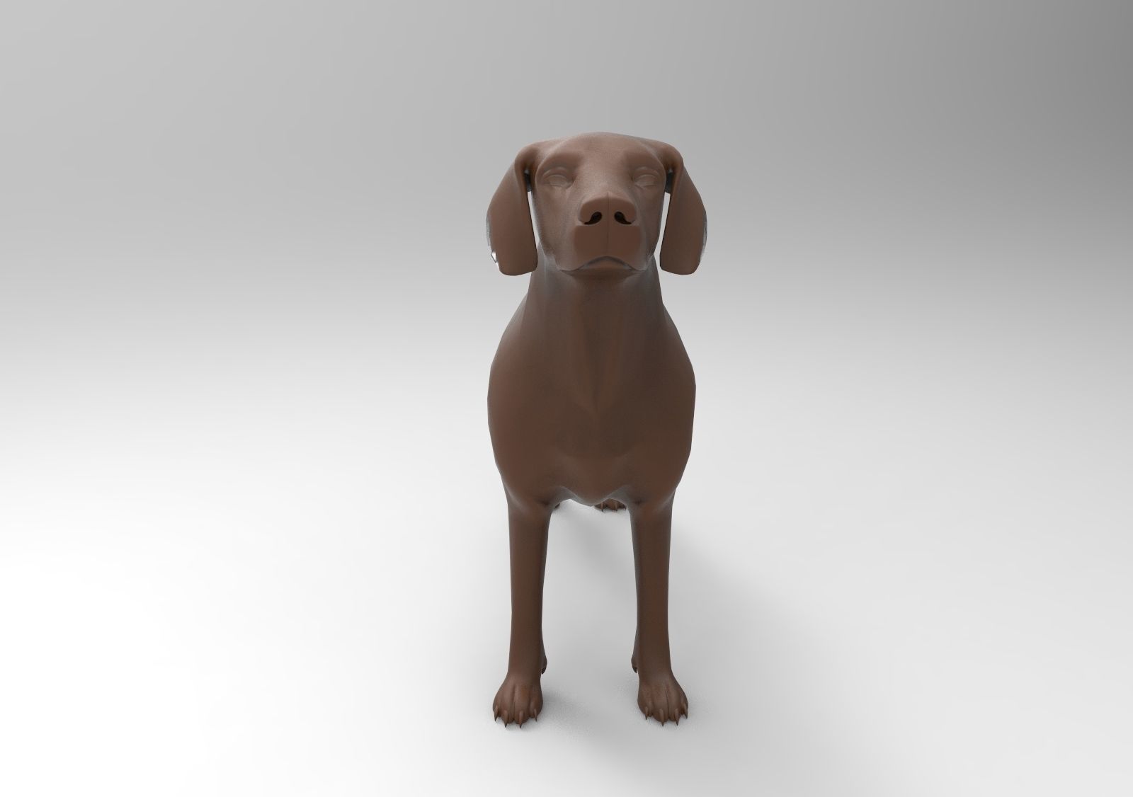 dog labrador 3D print model_1