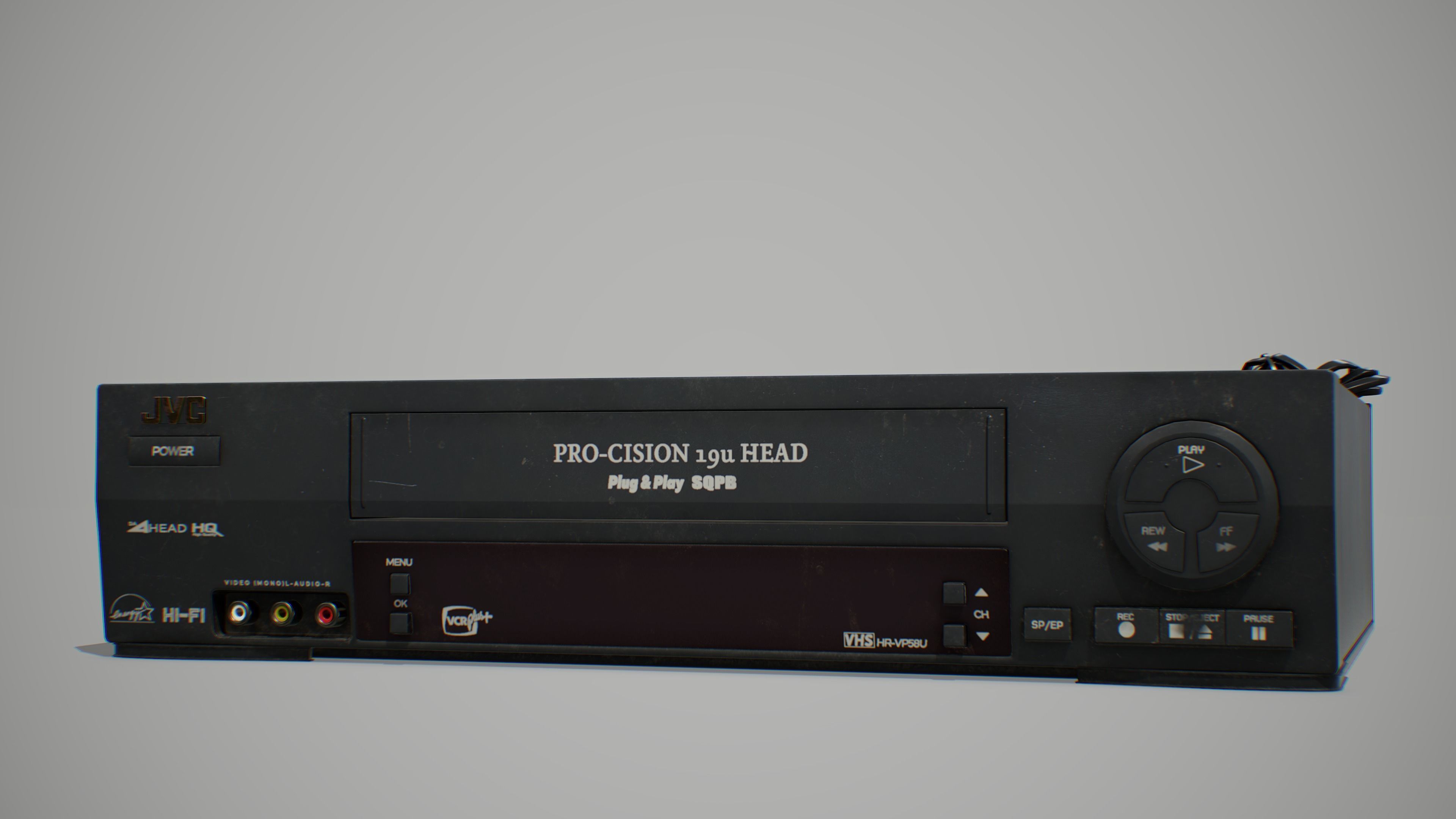 VHS Player Low-poly 3D model_2