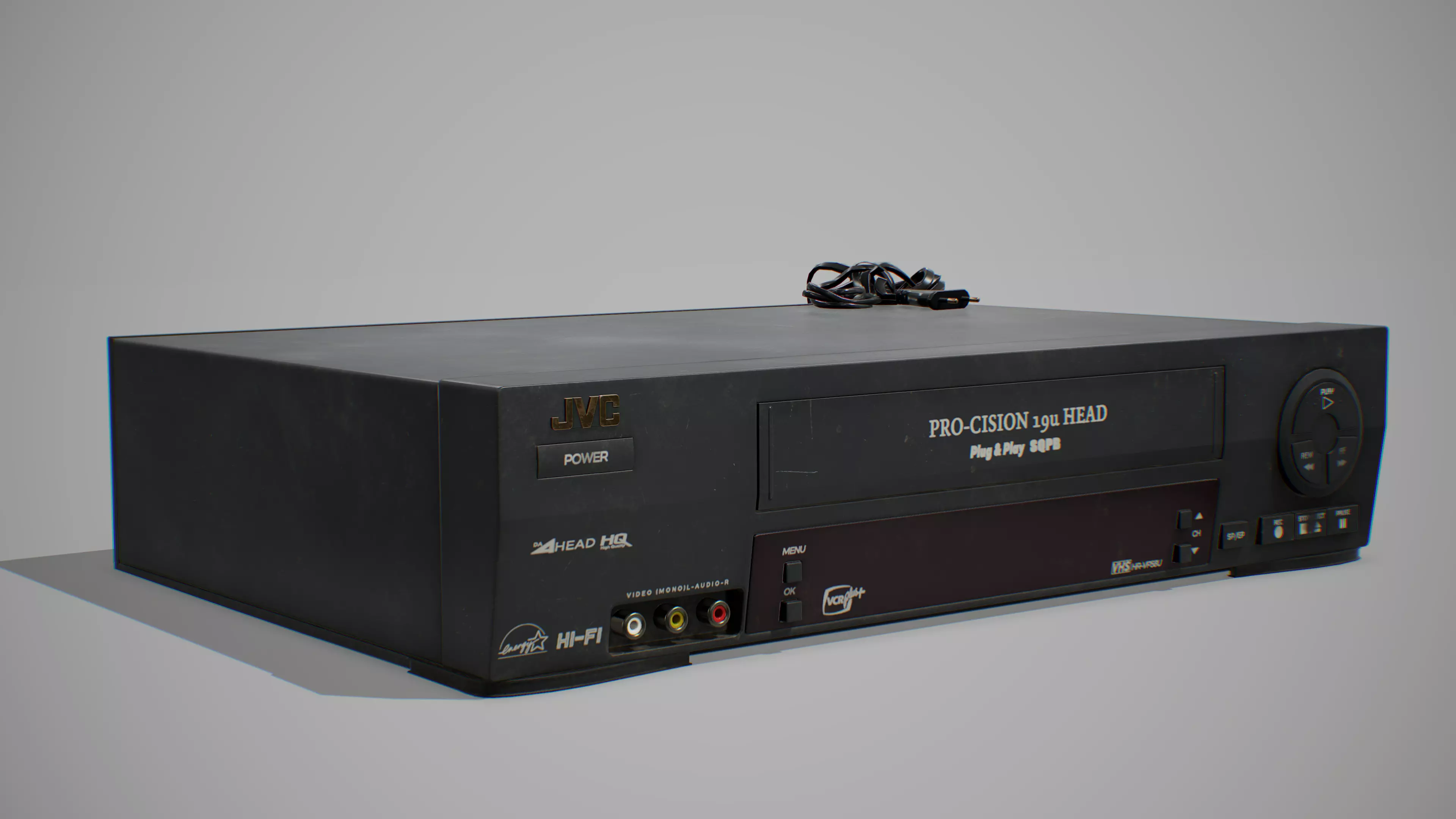 VHS Player Low-poly 3D model_0