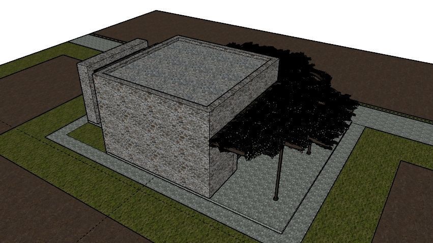 SMALL STONE HOUSE Low-poly 3D model_22