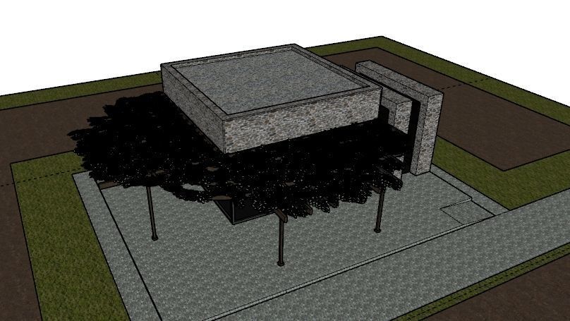 SMALL STONE HOUSE Low-poly 3D model_19