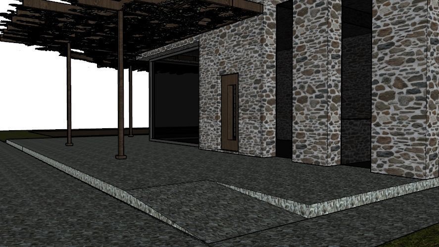 SMALL STONE HOUSE Low-poly 3D model_24