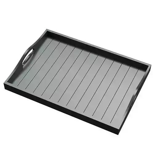 Wood Tray Black