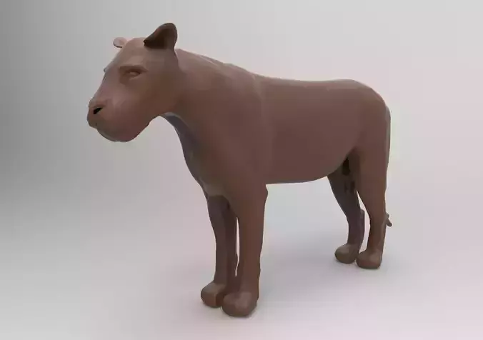 Lioness chocolate lion