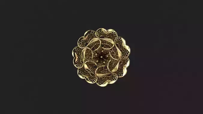 AR-TRK-Z012 gold flower