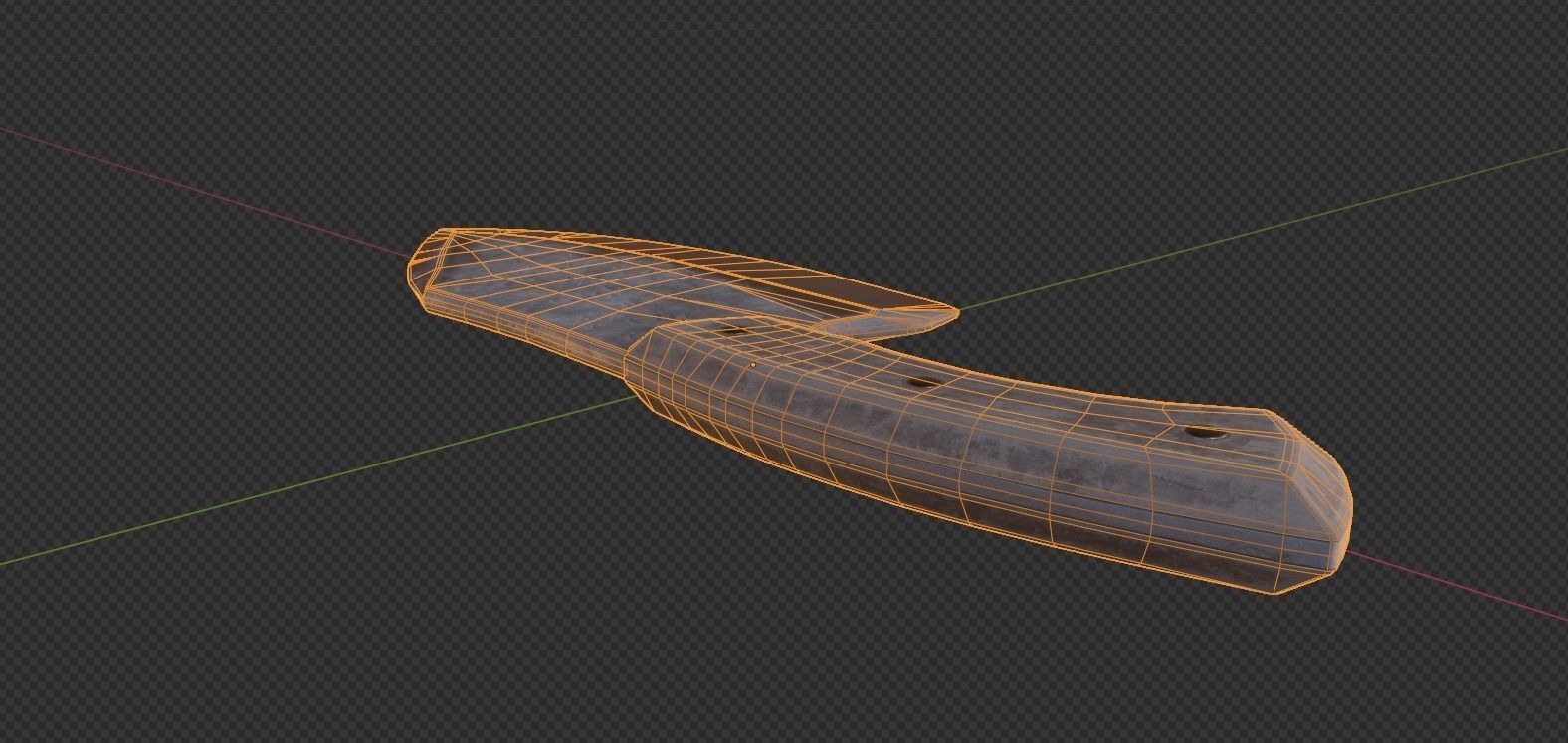 Cleaver Knife Free low-poly 3D model_11