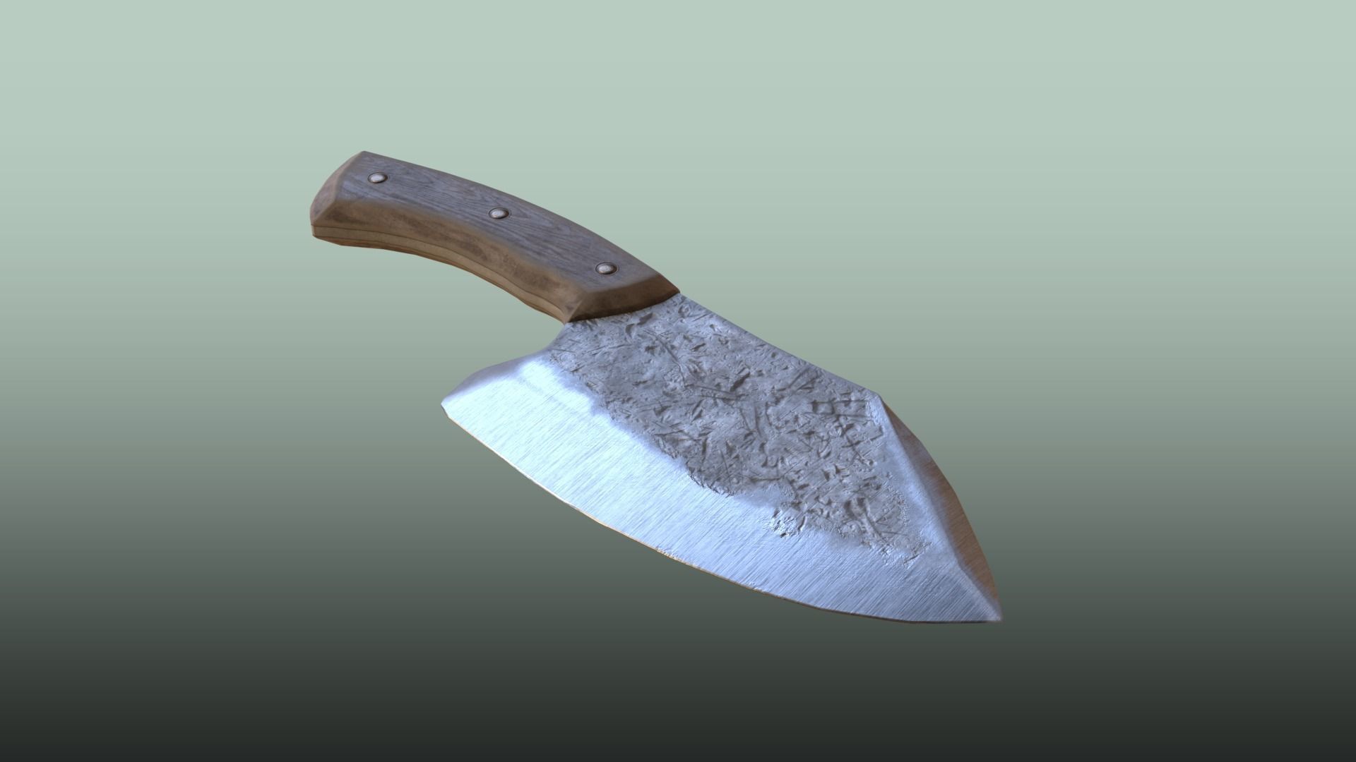 Cleaver Knife Free low-poly 3D model_19