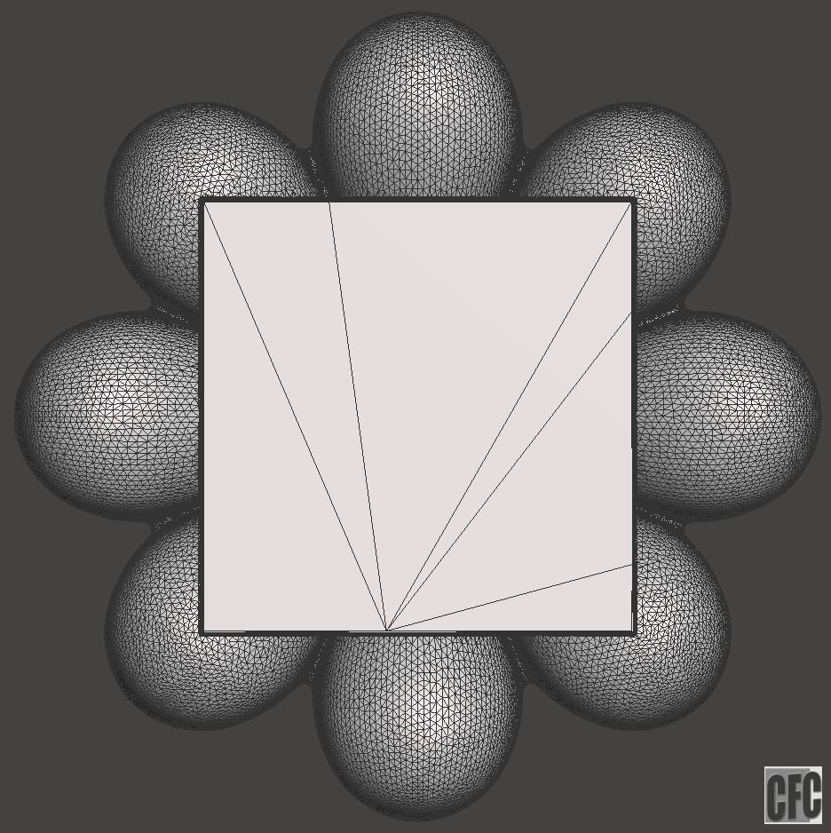 Egyptian Palm Leaf Capital - 3d model for CNC 3D model_19