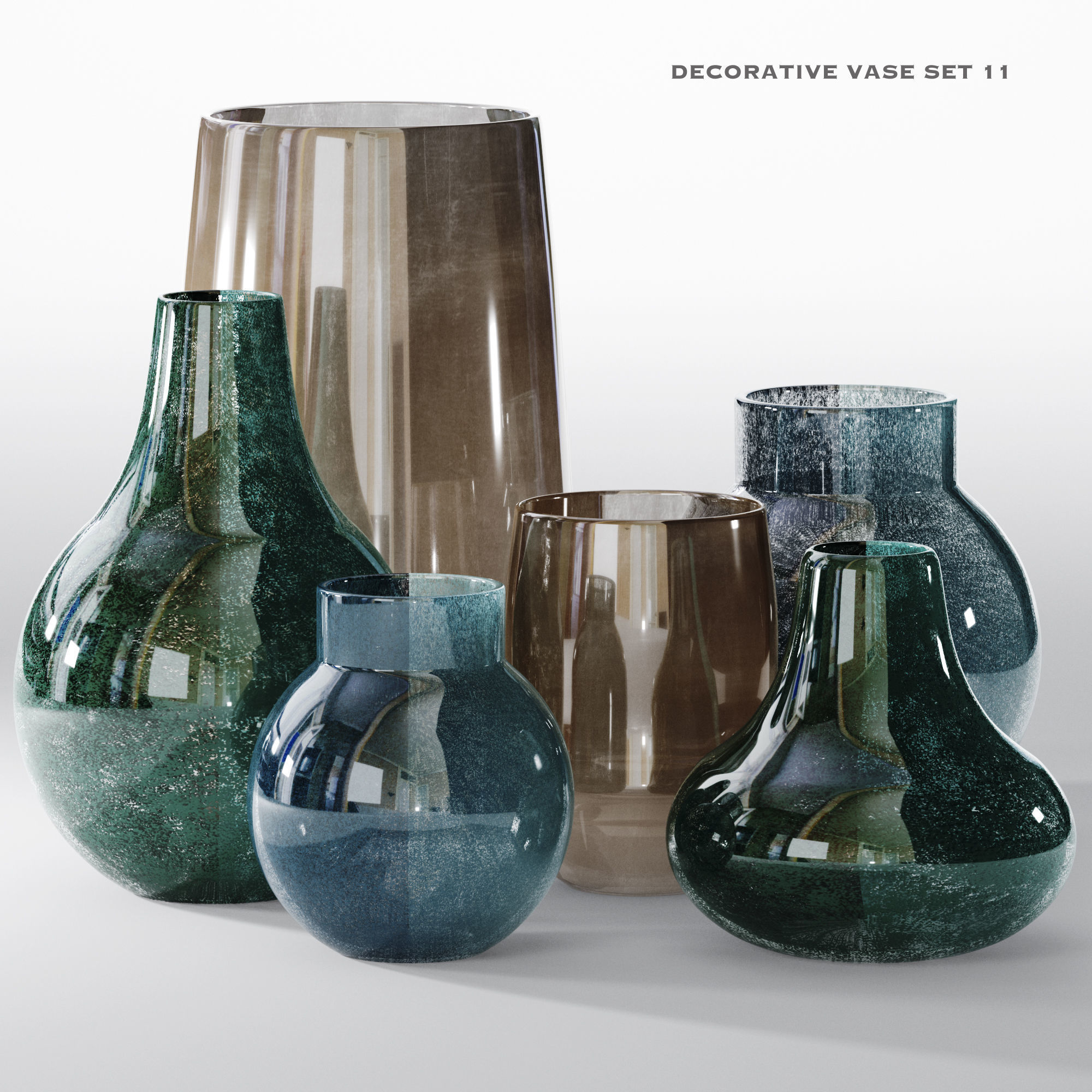 decorative vase 3D model_2