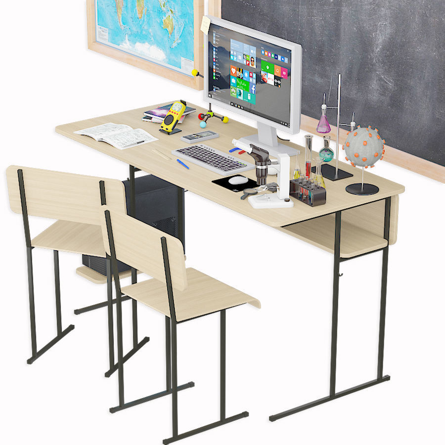 Laboratory physics room 3D model_5