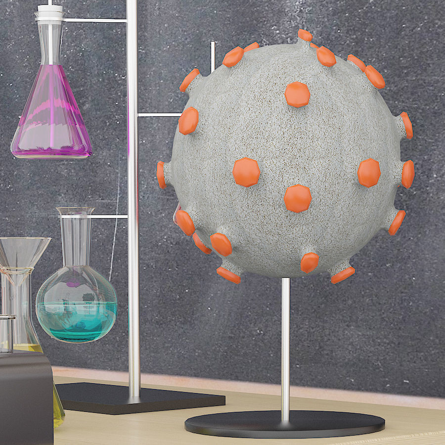 Laboratory physics room 3D model_6