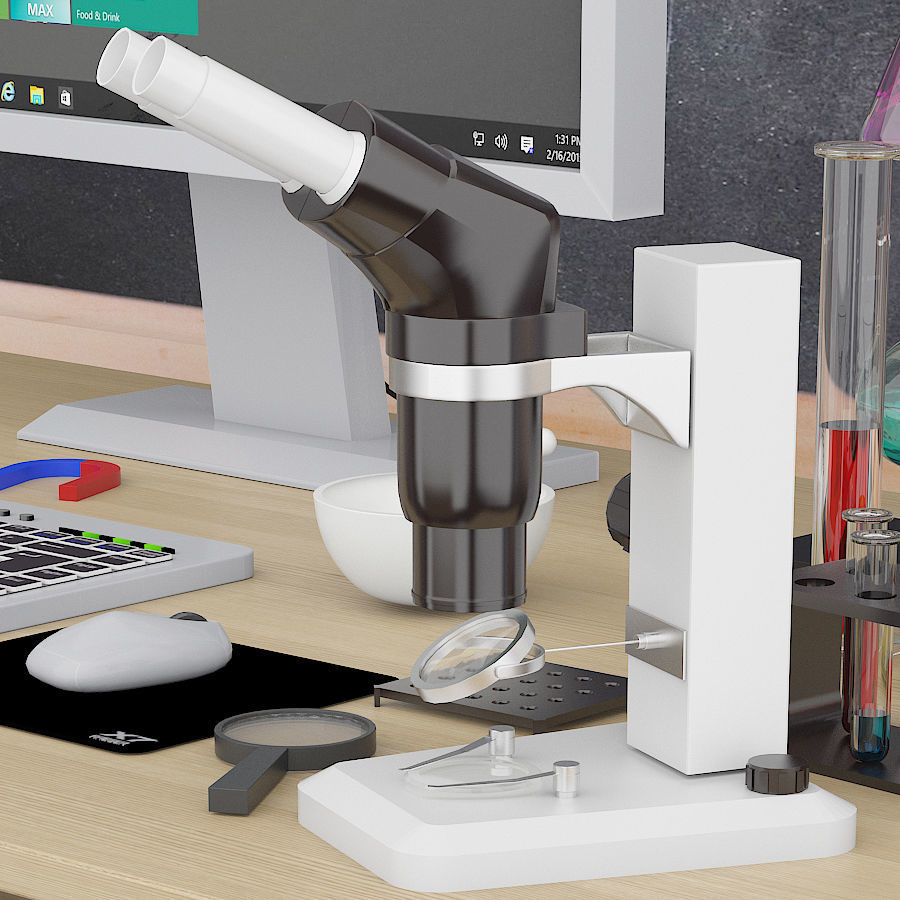 Laboratory physics room 3D model_7