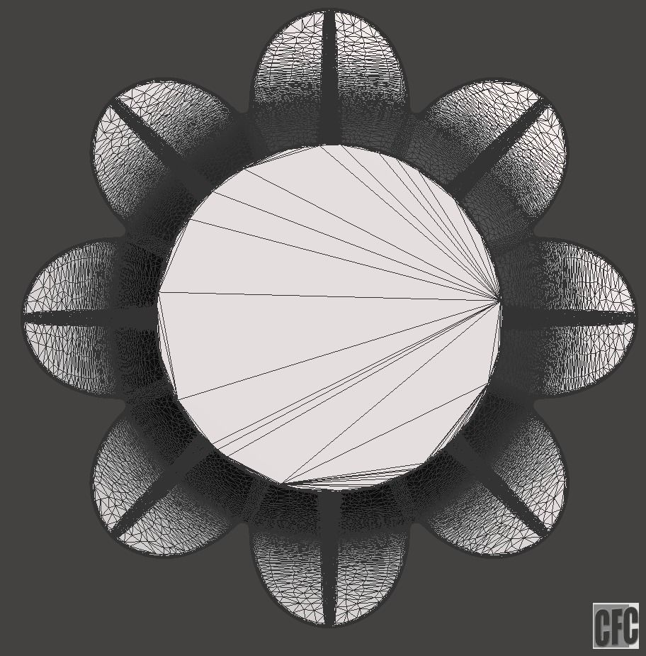 Egyptian Palm Leaf Capital - 3d model for CNC 3D print model_13