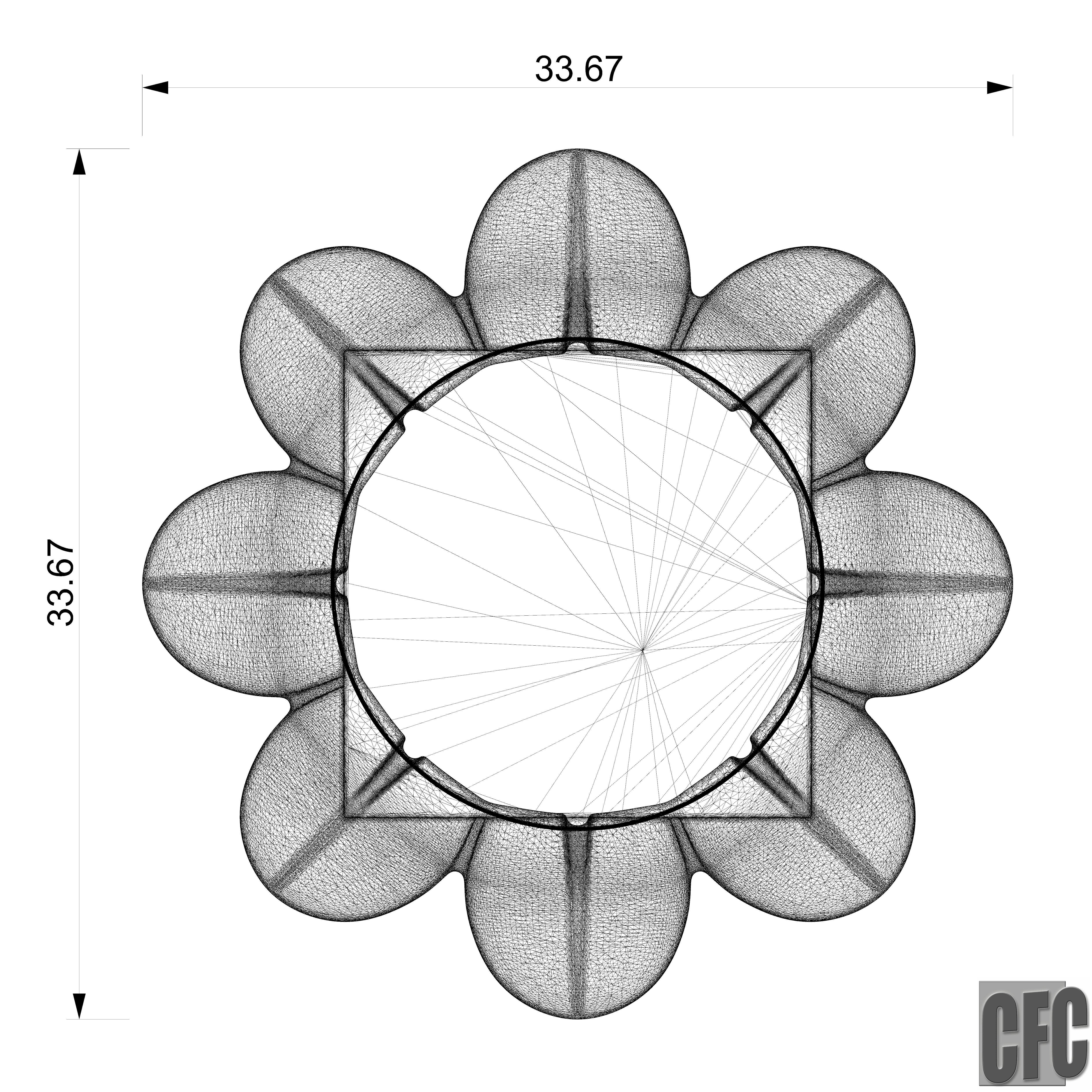 Egyptian Palm Leaf Capital - 3d model for CNC 3D print model_16