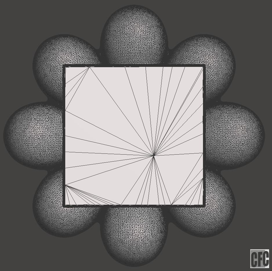 Egyptian Palm Leaf Capital - 3d model for CNC 3D print model_12