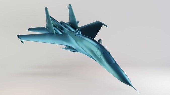 Su-34 aircraft 3D print model 3D print model