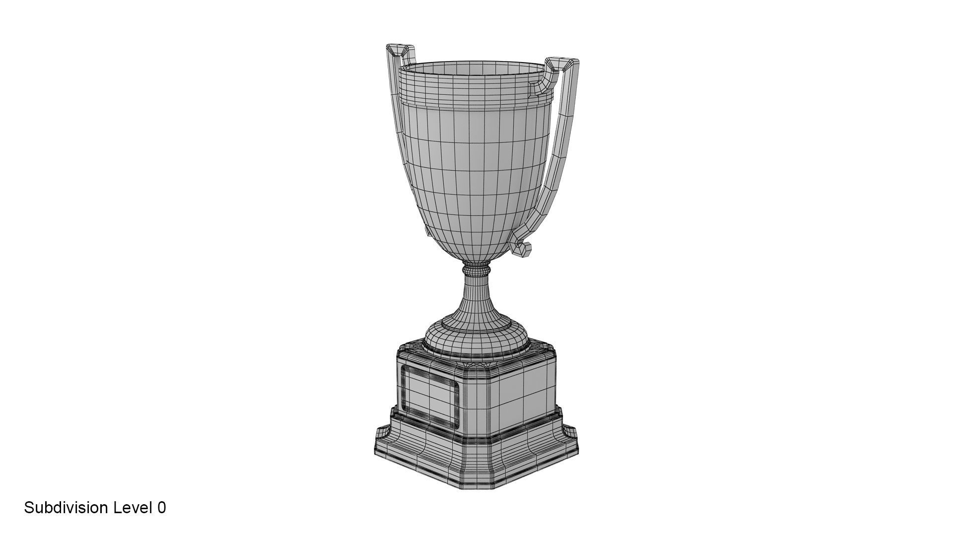 Trophy Cup 3D model_11
