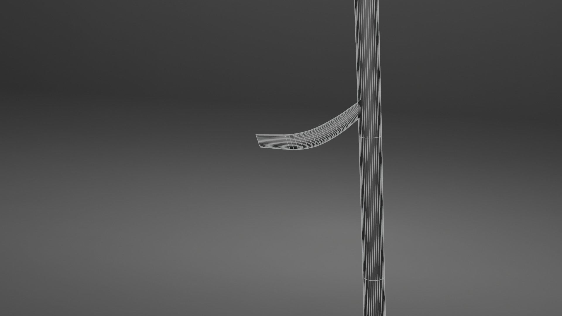 Scythe Low-poly 3D model_7