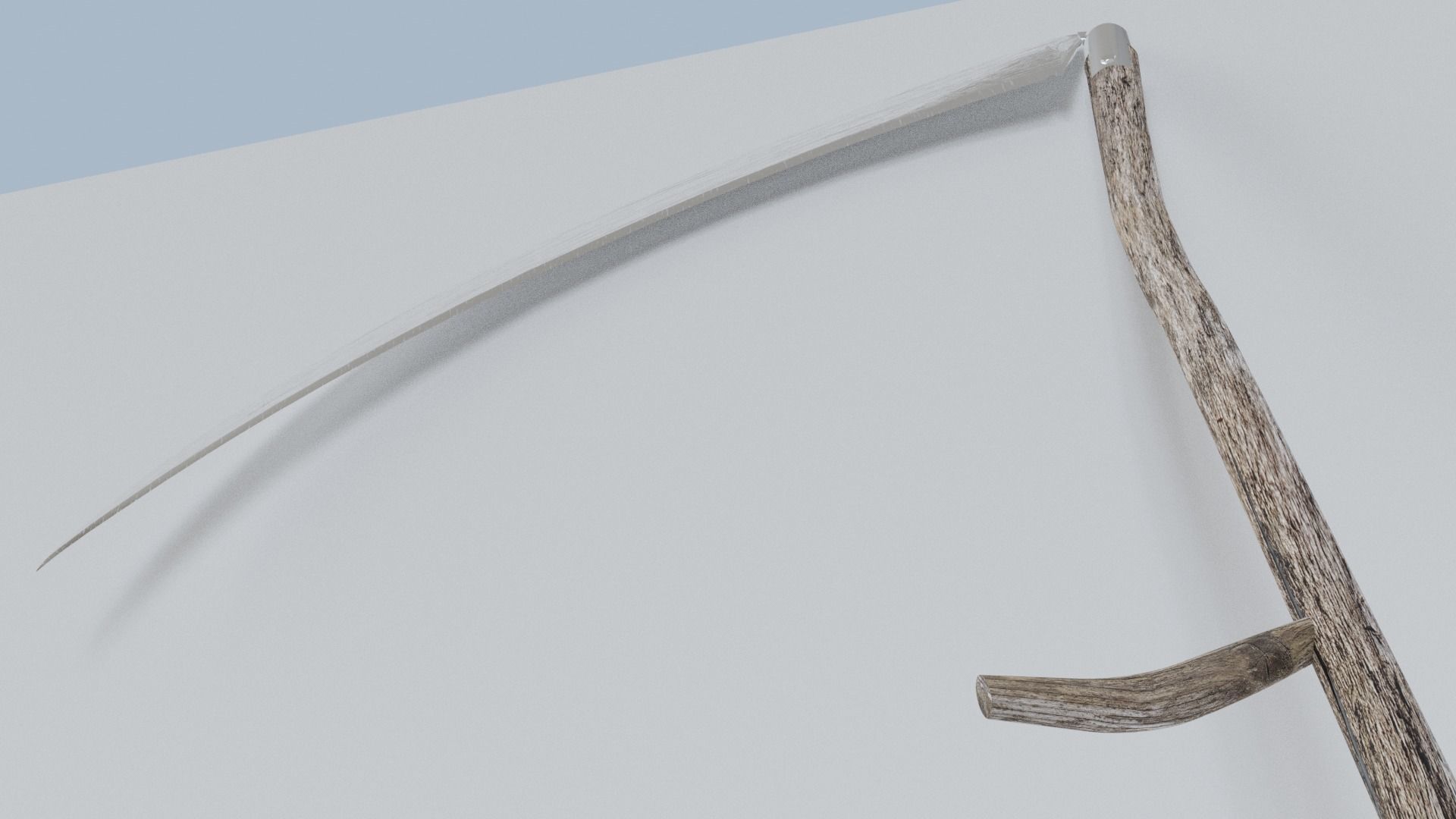 Scythe Low-poly 3D model_2
