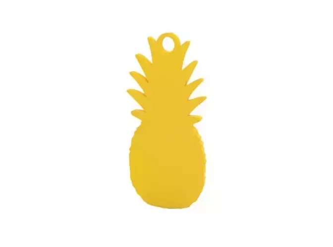 Keychain pineapple shape