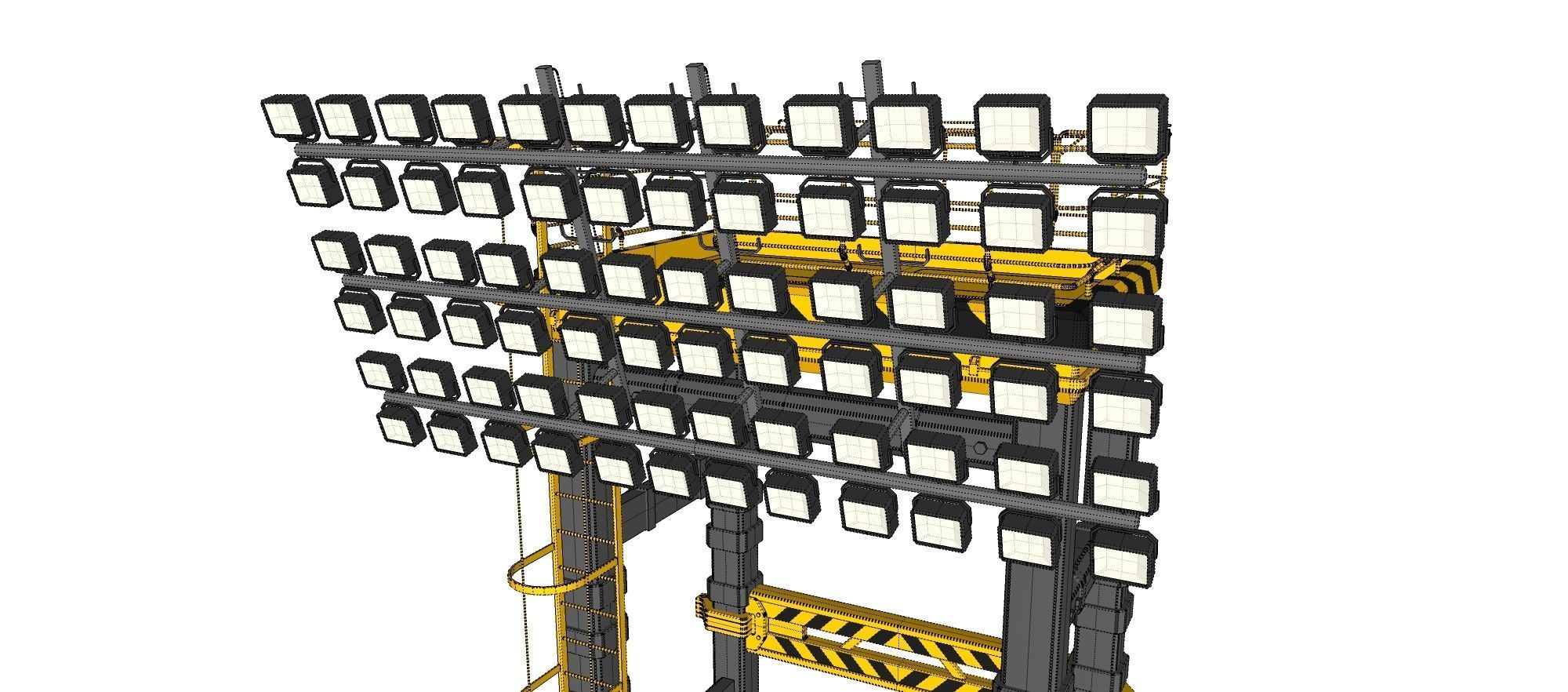 floodlight 7 stadium lighting tower 3D model_24