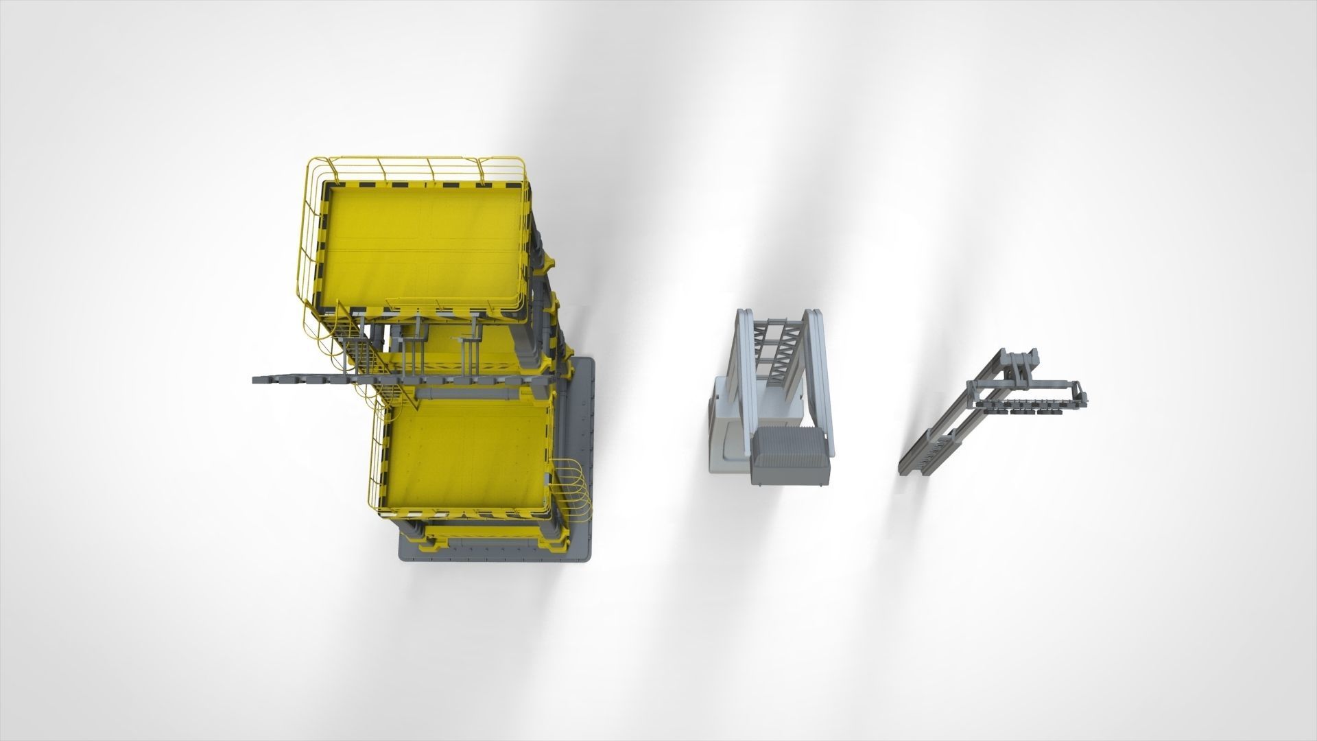 floodlight 7 stadium lighting tower 3D model_3