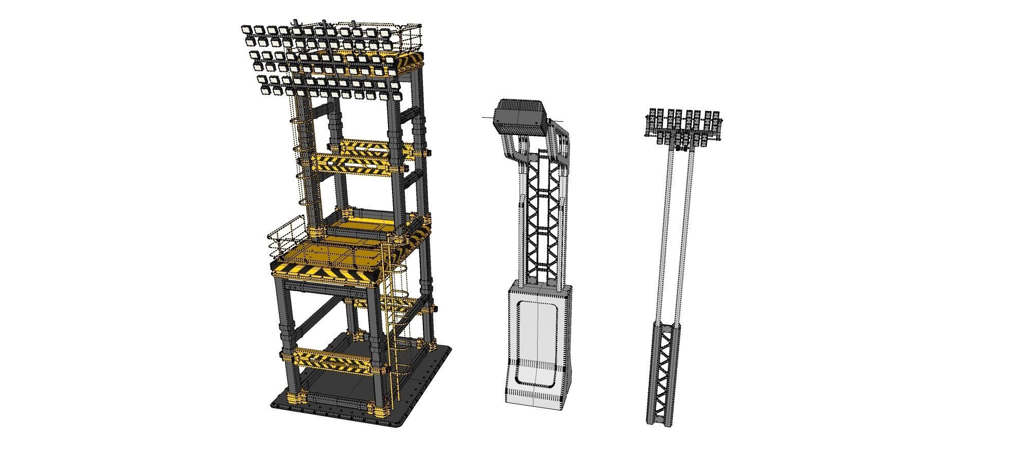 floodlight 7 stadium lighting tower 3D model_23