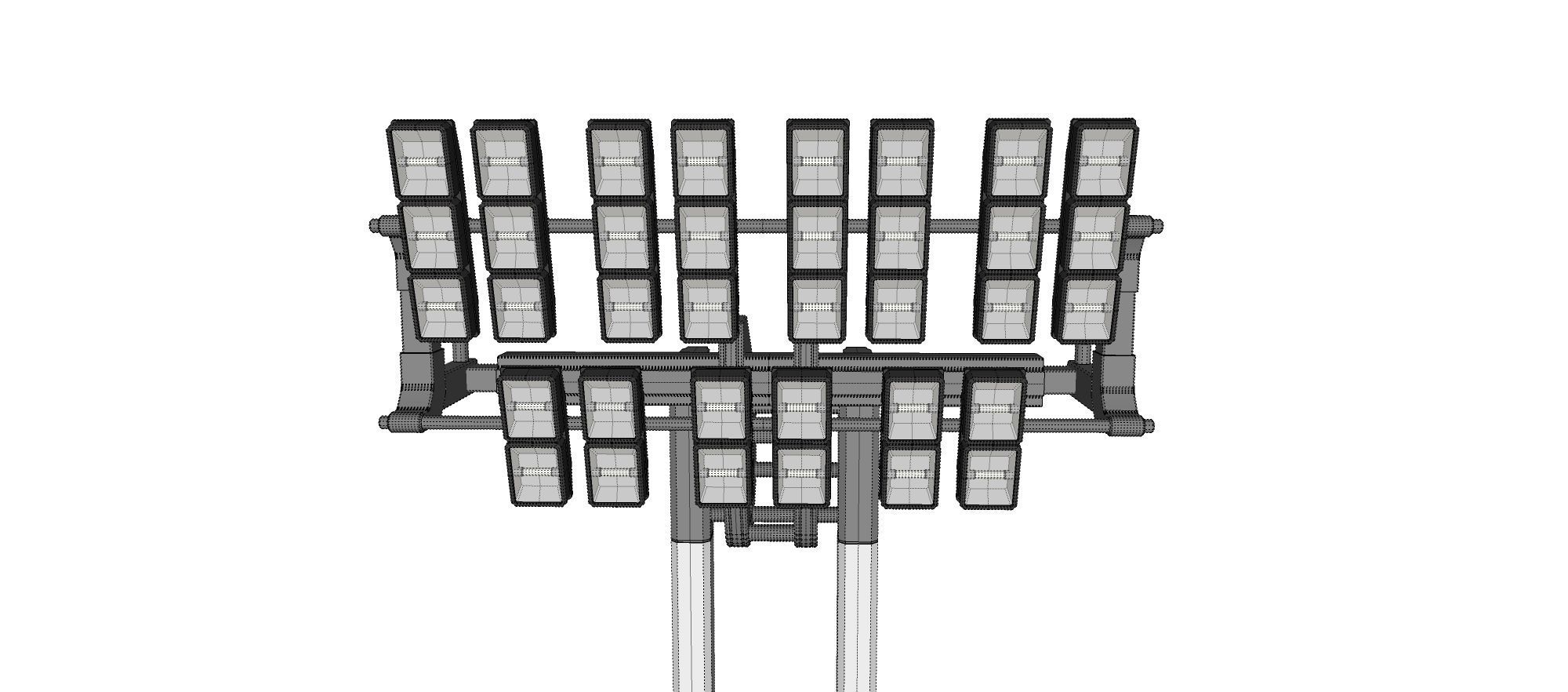 floodlight 7 stadium lighting tower 3D model_32