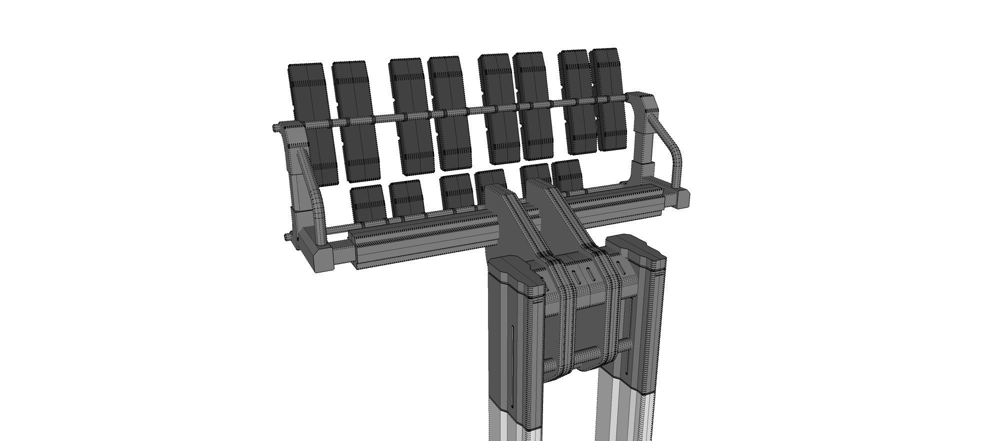 floodlight 7 stadium lighting tower 3D model_33